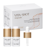 Ampoule Éclaircissante et Blanchissante à la Vitamine C Stabilisée et à l'Acide Hyaluronique – Liquide Visage Anti-Âge pour un Teint Éclatant et une Absorption Rapide – Pour Tous Types de Peau