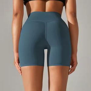 Vêtements de gym personnalisés avec votre propre design Pantalons de yoga sans couture pour femmes Collants de yoga Shorts Legging court V taille scrunch fesses - Product Image 4