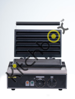 Kitchbox – Machine à churros industrielle et commerciale en acier inoxydable 304, triple revêtement, poignée spirale mains libres, caoutchouc antidérapant