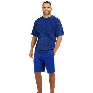 เสื้อยืดโอเวอร์ไซส์ทรงสตรีทแวร์คุณภาพสูง แบบย้อมสีเอซิด ผ้าถักเนื้อหนัก 100% ผ้าฝ้าย สำหรับผู้ชาย - Product Image 5