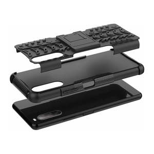 Pour Sony Xperia 5 III pour Xperia 10 III – Coque de protection antichoc avec support de table intégré et design gaufré, compatible A53 A24 - Product Image 2