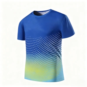 Camiseta Deportiva de Manga Corta de Alta Calidad con Logotipo Personalizado OEM, de Secado Rápido, Transpirable y Fresca, para Fitness, Running, Entrenamiento y Maratón - Product Image 2