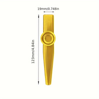 Kazoo Metal Guitar Ukulele Accompaniment Color Simple Easy Learn Musical Instrument an Companion Beginners Learning Play Flute