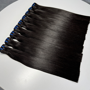 ผมต่อแบบตรงธรรมชาติ เนื้อผมแน่น เงางาม แบบ Double Weft สีธรรมชาติ สำหรับผมยาว - Product Image 1