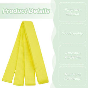 Cinturón de artes marciales de Taekwondo Karate de algodón de poliéster duradero de alta calidad de Color personalizado sólido Premium - Product Image 3