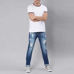 Jeans pour hommes d'hiver 2025 avec logo et design personnalisés - 100% coton, doublure en polaire, style crayon, qualité supérieure, vente en gros - Product Image 2