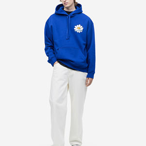 Sweat à capuche pour homme surdimensionné en coton mélangé 100% poids lourd, logo personnalisé imprimé au printemps, impression numérique pour une utilisation hivernale - Product Image 3