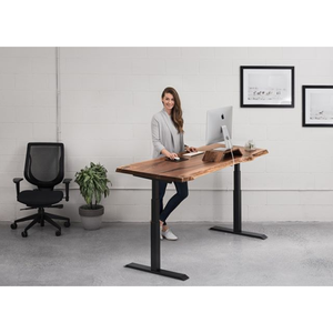 SMARTDESK PRO WOOD a Adjustable <b>Computer</b> <b>Desk</b> with Durable Features for Home Office and Living Room Use - Product Image 5