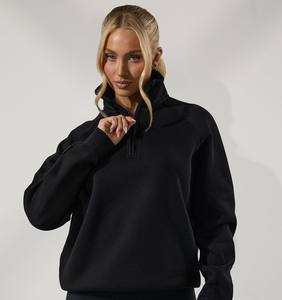 Ventes exceptionnelles - Sweat-shirts à col rond en molleton 100% coton pour femmes, fermeture éclair 1/4, coupe ajustée, personnalisez votre vêtement d'hiver - Product Image 5