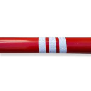 Barrera de Estacionamiento de Policarbonato Roja de 200 x 13 cm y 70 mm, Barrera de Estacionamiento Premium - Product Image 4