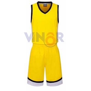 Ropa deportiva, uniforme de baloncesto de último diseño, uniforme de baloncesto de Color sólido con logotipo personalizado para adultos con servicio OEM - Product Image 1
