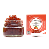 Perles de fraises Spherika - Perles 55g & 365g Pot en verre