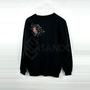 New Arrival Custom Design Women <b>Rhinestone</b> Sweatshirts s Factory Direct Sale Women <b>Rhinestone</b> Sweatshirt In Breathable <b>Fabric</b> - Product Image 2