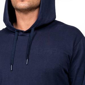 2024 recién llegados hombres 100% algodón invierno pulóver Sudadera con capucha diseño personalizado patrón sólido estampado bolsillo liso teñido nueva sudadera - Product Image 4