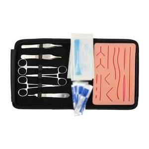 Kit de Práctica de Sutura Profesional de 6 Piezas de Acero Inoxidable, Manual para Estudiantes de Medicina, Habilidades Quirúrgicas Básicas, Instrumentos Quirúrgicos - Product Image 1