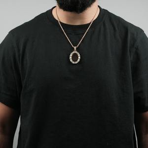 Collar con Colgante de Diamante Cultivado en Laboratorio de Oro Sólido de 14K de Alta Demanda, Corte Brillante, Certificación GIA, Estilo Hip Hop, Unisex, Regalo - Product Image 3