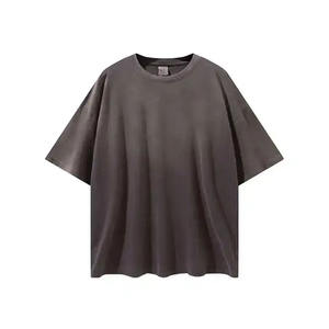 Camiseta de manga corta de gran tamaño con logotipo personalizado de algodón de calidad de primera clase para hombre, tela de punto sólida, estampado de Material de Bambú - Product Image 5