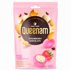 Dragées de chocolat pur de qualité supérieure HALAL OEM/ODM 150G, fraises enrobées d'amandes et de noix de macadamia, emballage personnalisé, exportation - Product Image 1