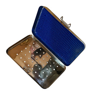 Boîte de stérilisation en acier inoxydable réutilisable pour instruments chirurgicaux, cassette de stérilisation, 4 pouces, 8 pouces, organisateur d'équipement chirurgical manuel, CE - Product Image 6