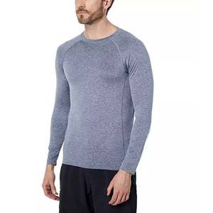 Camiseta de entrenamiento atlético de compresión térmica de talla XL para hombre, manga larga, transpirable, ligera, capa Base, Color sólido, lavado de erupción - Product Image 1