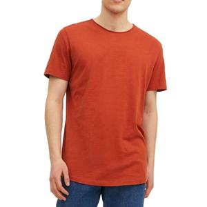 Camisetas de Algodón de Manga Corta para Hombre, Color Naranja, Cuello Redondo, Tela Jersey, Camiseta Básica Premium para Hombre - Product Image 1