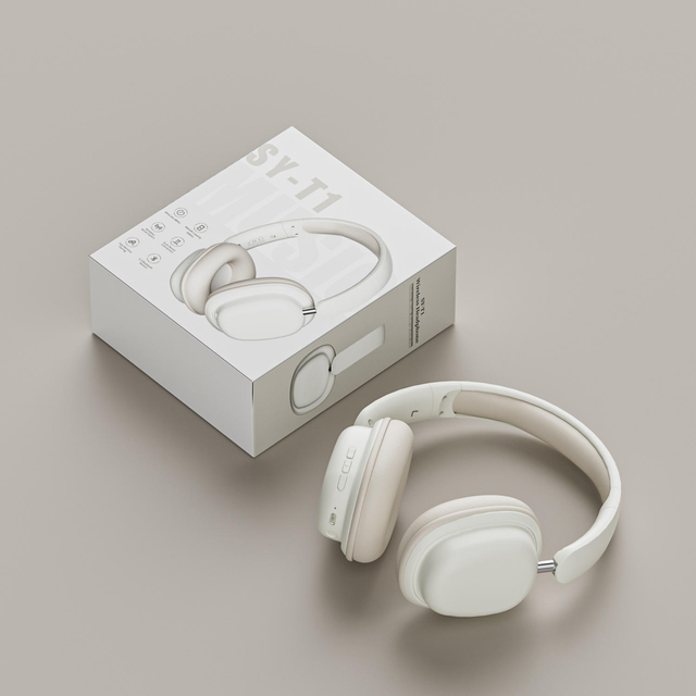 SY-T1 Hot Sale Deep Bass HiFi Stereo Foldable Wireless Earphones With Microphones 3D Effect Gaming Headphones