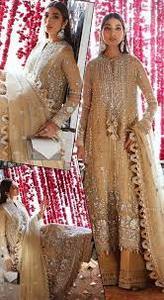 NICE Venta caliente indio pakistaní última edición de boda corbata de espejo de seda y tinte trabajo hecho a mano Salwar Kameez para fiestas - Product Image 6