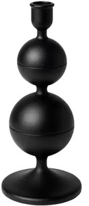 Factory Wholesale Matte <b>Black</b> Metal Candle Holder Pillar Candlestick Stand | Vintage Industrial Style Wrought Iron <b>Candelabra</b> - Product Image 5