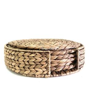 Handwoven Water Hyacinth Round King Craft Viet Braided Plait Mats & Pads <b>Seagrass</b> Charger Plate From Vietnam Manufacture - Product Image 3