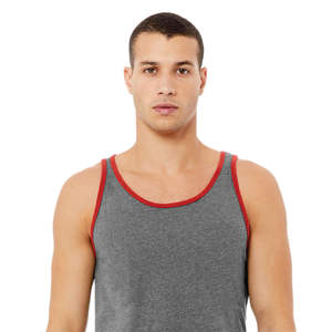Ensemble de vente au détail 100% Airlume en coton peigné et essoré à anneau 32 simple 4.2 oz rouge profond maillot unisexe - Product Image 4