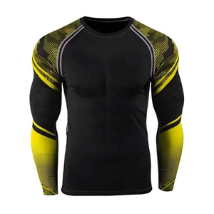 Men full Sleeve Rash guard <b>Printed</b> Rash Guard Sublimation <b>Printed</b> Rashguard MMA Rushguard BJJ OEM Mma Rashguard - Product Image 2