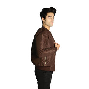 Nouveau design blouson d'aviateur d'hiver pour hommes vente en gros blouson d'hiver zippé blousons d'aviateur en coton décontractés OEM pour hommes - Product Image 3