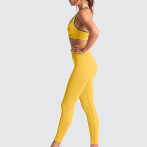 In Stock High Quality <b>Women</b> Legging Solid Mid Waist Pants Fitness Yoga Sports Spandex/<b>Nylon</b> Scrunch Butt High Quality - Product Image 5