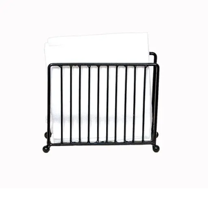 Black Wrought Iron <b>Tissue</b> Paper <b>Holder</b> | Napkin Stand & <b>Kitchen</b> Roll Dispenser for Dining Table, Bathroom, and <b>Kitchen</b> - Product Image 1