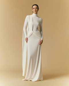 Dara ชุดเดรสผู้หญิงสวยสง่าสายไขว้กับสายคาดเอวมีบริการผลิตในเวียดนาม - Product Image 3