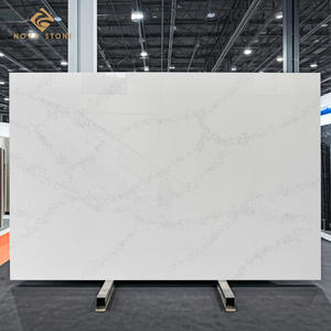 Panneau de crédence de cuisine en quartz veiné naturel souple NV1007, grandes dimensions, dalle de pierre de quartz reconstitué - Product Image 1