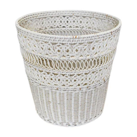 Article cadeau décoratif pour la maison, pot à fleurs en osier, bois écologique, moderne, fait main, grand format, pour l'intérieur/l'extérieur, pour une utilisation en jardin
