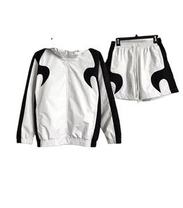 2025 dernier Article unisexe coupe-vent veste printemps automne survêtements personnalisé Nylon coupe-vent veste et short ensembles pour hommes - Product Image 2