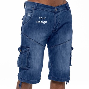 Hot Sale Summer New Fashion Denim Cargo Pants for <b>Men</b> High Quality 100% Cotton Casual Mid <b>Waist</b> Style From Bangladesh Wholesale - Product Image 1