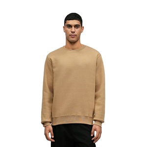 Men Urban Sweatshirt 240g Polyester/Cotton Fleece Heavy Street Style Crewneck Pullover Winter Fashion Apparel OEM Private Label - Product Image 1