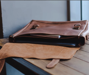 Leather <b>Briefcase</b> Men, Laptop Messenger Bag for Men Personalized Gifts for Him Leather <b>Briefcase</b> Man - Product Image 2