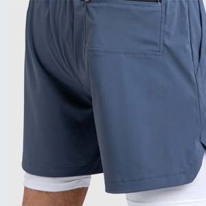 Pantalones Cortos Deportivos para Hombre, Pantalón Corto de Poliéster, Color Sólido, Logotipo Personalizado, Informal, Verano - Product Image 3