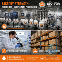 Comprimés de soutien articulaire UC-II Collagène et Glucosamine HCl pour chiens et chats - 30 unités - Lubrifie les articulations et le cartilage pour une meilleure mobilité