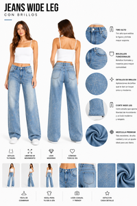 Mid Waist Straight Denim <b>Jeans</b> with <b>Embroidered</b> Print Pattern Regular Fit Full Length Stonewashed Casual Autumn Style - Product Image 1