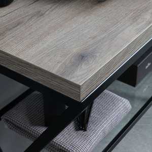<b>Free</b> <b>Standing</b> 100cm <b>Bathroom</b> Cabinet with Grey Sink and Madeira <b>Mirror</b> Premium <b>Bathroom</b> Sets - Product Image 3