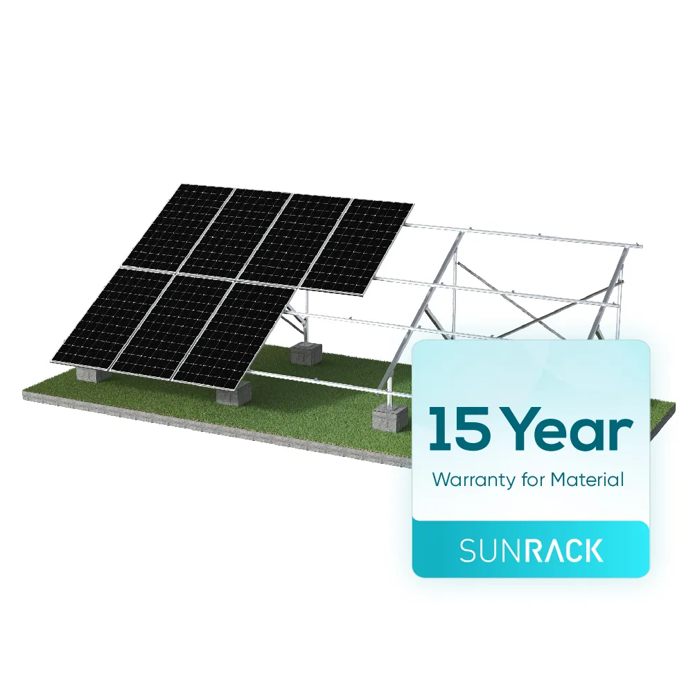 Sunrack BIPV beton temel üçgen zemin güneş montaj yapısı sistemi