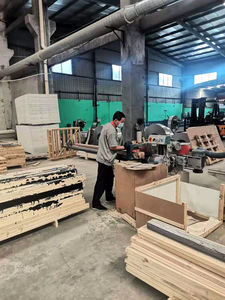 最新デザインヴィラメインダブルデザインソリッドグレー木製ドア寝室用見えないファッション隠し - Product Image 6