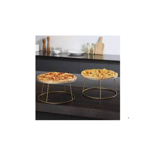 Support d'assiette à pizza en acier nouveau style et décoration de table support de pâtisserie/support à pizza/support de nourriture que les restaurants utilisent - Product Image 1