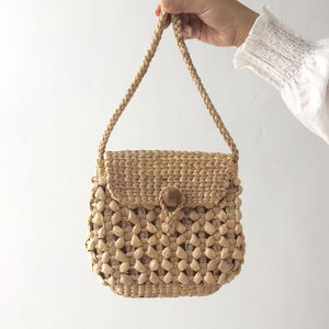 Nueva llegada rectángulo jacinto de agua hecho a mano bolso cruzado alta moda al por mayor para damas cierre abierto hecho en Vietnam - Product Image 1