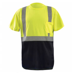 High Visibility Reflective Knitted <b>Short</b> <b>Sleeve</b> T-<b>Shirts</b> Formal Safety Clothing for Road Construction and Traffic Duty - Product Image 5